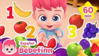 Aprendamos los Colores y Números  Maratón de las Mejores Canciones Infantiles  Bebefinn en español