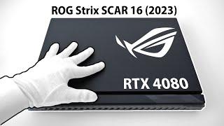 ROG Strix SCAR 16 Unboxing - RTX 4080 Gaming Laptop The Last of Us Resident Evil 4