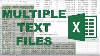 How to import multiple text files into excel