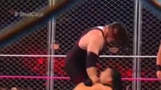 Kane Returns and Attacks Roman Reigns - WWE Raw 16 October 2017