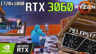  RTX 3060 + Ryzen 5 5600X  1720x1080 · LOW Meshes · FORTNITE Competitive Settings