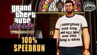 World Record GTA Vice City DE 100% 61821 Speedrun