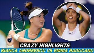 Emma Raducanu vs Bianca Andreescu  Crazy Highlights Tennis 2024 HD