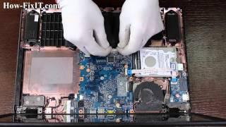 How to Wi-Fi card replacement on Packard Bell TG71BM laptop