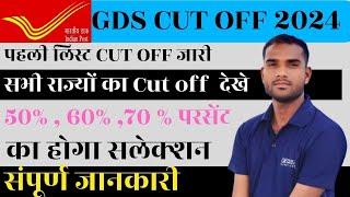 GDS Result 2024  GDS 2nd & 3rd Merit List 2024  GDS CUT Off India Post GDS Cut Off & Result 2024