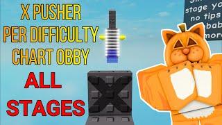 X Pusher Per Difficulty Chart Obby All Stages 1-16