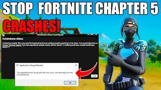 How to STOP Fortnite Chapter 5 From Crashing  Fortntie Chapter 5 Crash Reporter