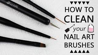 HOW TO CLEAN YOUR NAIL ART BRUSHES  Nailed It NZ Brush Line