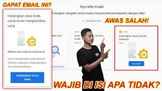 Tentang Hubungkan Situs Anda ke Adsense Wajib di Isi apa Tidak Untuk Youtuber Pemula