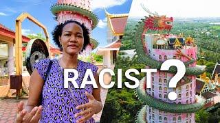 What does it mean to be BLACK in THAILAND? - Wat Samphran - Bangkok Vlog