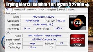 Testing Mortal Kombat 1 using Ryzen 3 2200G ONLY