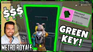 GREEN KEY CARD SEE WHATS INSIDE  PUBG MOBILE METRO ROYALE