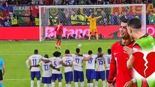 Portugal Vs France full penalty shootout euro 2024 Ronaldo out of EURO 