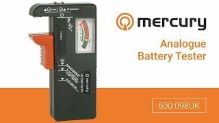 600.098UK - Mercury Analogue Battery Tester