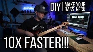 DIY  Make Your Bass Guitar Neck 10x Faster its easy