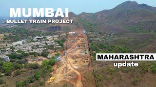 Bullet Train Project  Mumbai  High Speed Rail project Maharashtra update #4k