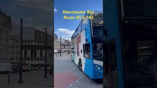 Manchester double decker buses route 85 to chorlton 142 to east Didsbury  #bus #manchester #uk