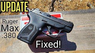 Ruger LCP Max .380 Update - Problems Issues Fixed