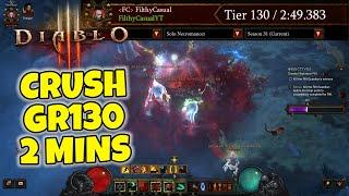 GOD TIER speed build - GR130 LOD Nova Necro Diablo 3 Season 31