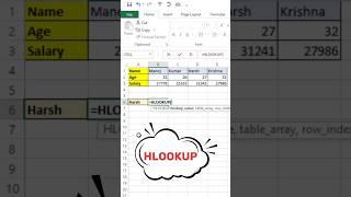 Excel HLOOKUP Made Easy Quick and Simple Guide#excel
