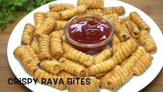 Crispy Rava Bites - Easy Travel Snack  Snack Recipe