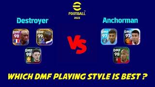 Anchorman vs Destroyer DMF Playing Style Comparison & Tips  eFootball 2023 Mobile