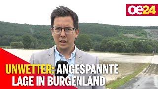 Unwetter Weiterhin angespannte Lage in Burgenland