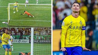 RONALDO MISSED from a METER  Al Nassr is out of the Champions League