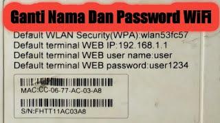 Cara Mengganti Nama Dan Password WiFi Indihome