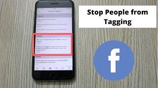 How to Stop People From Tagging Me on Facebook Quick & Simple