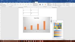 How to create graph in word 2016