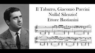 Nulla Silenzio Il Tabarro - Ettore Bastianini Pure dramatic baritone with score