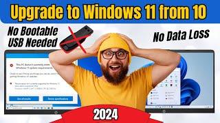 NEW* Trick Upgrade to Windows 11 from Windows 10 on Unsupported PC - NO Bootable USB Required