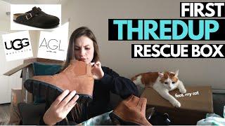 HONEST ThredUp Rescue Box Unboxing & Review  haul + finding new BOLO brands + getting got 