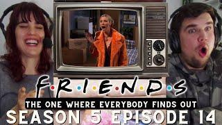 FIRST TIME WATCHING FRIENDS SEASON 5 EPISODE 14 The One Where Everybody Finds Out