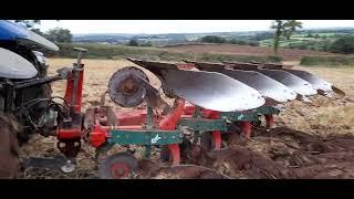 Ploughing Winter barley stubble