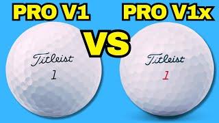 Cutting Open a Titleist PRO V1x vs PRO V1 Golf Ball