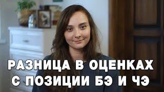 Чем отличаются оценки с позиции ЧЭ и с позиции БЭ