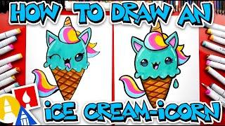 How To Draw A Unicorn Ice Cream Cone Ice Cream-icorn