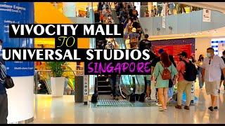 vivocity mall Singapore to Universal studios by metro  Travelling in Singapore