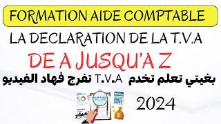 DECLARATION DE LA TVA Formation aide comptable