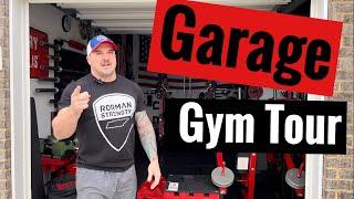 Powerlifting & Strongman Garage Gym Tour  Rorman Strength  Megalith Handles  Home Gym  Rep  DIY