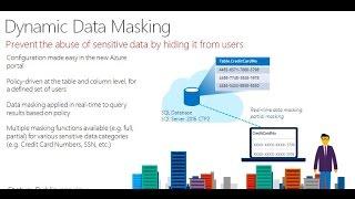 SQL2016  Dynamic Data Masking