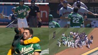 Astros vs A’s  Full Brawl  August 9 2020