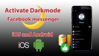 How to enable dark mode in Facebook messenger