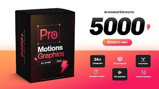 5000+Pro  Motion Graphics Pack for After Effects