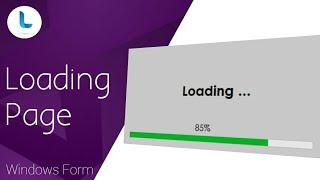 C#  Create Loading Page with Progressbar and Timer in the Visual Studio