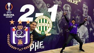  RSC ANDERLECHT vs FERENCVÁROS TC  10 minutes de folie et une victoire en Europa League VLOG 14