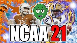 Madden 21 Mod College Football Texas vs LSU Gameplay Longhorns Tigers PC NCAA Turtle CT UT Horns