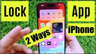 How to Lock Apps on iPhone 15 Pro iPhone 15 Pro Max - 2 Methods